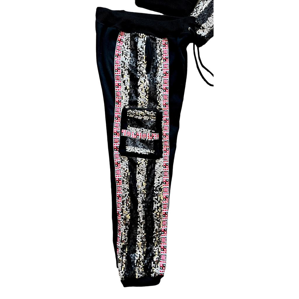 Stripey Sequin 'One of kind' Tracksuit