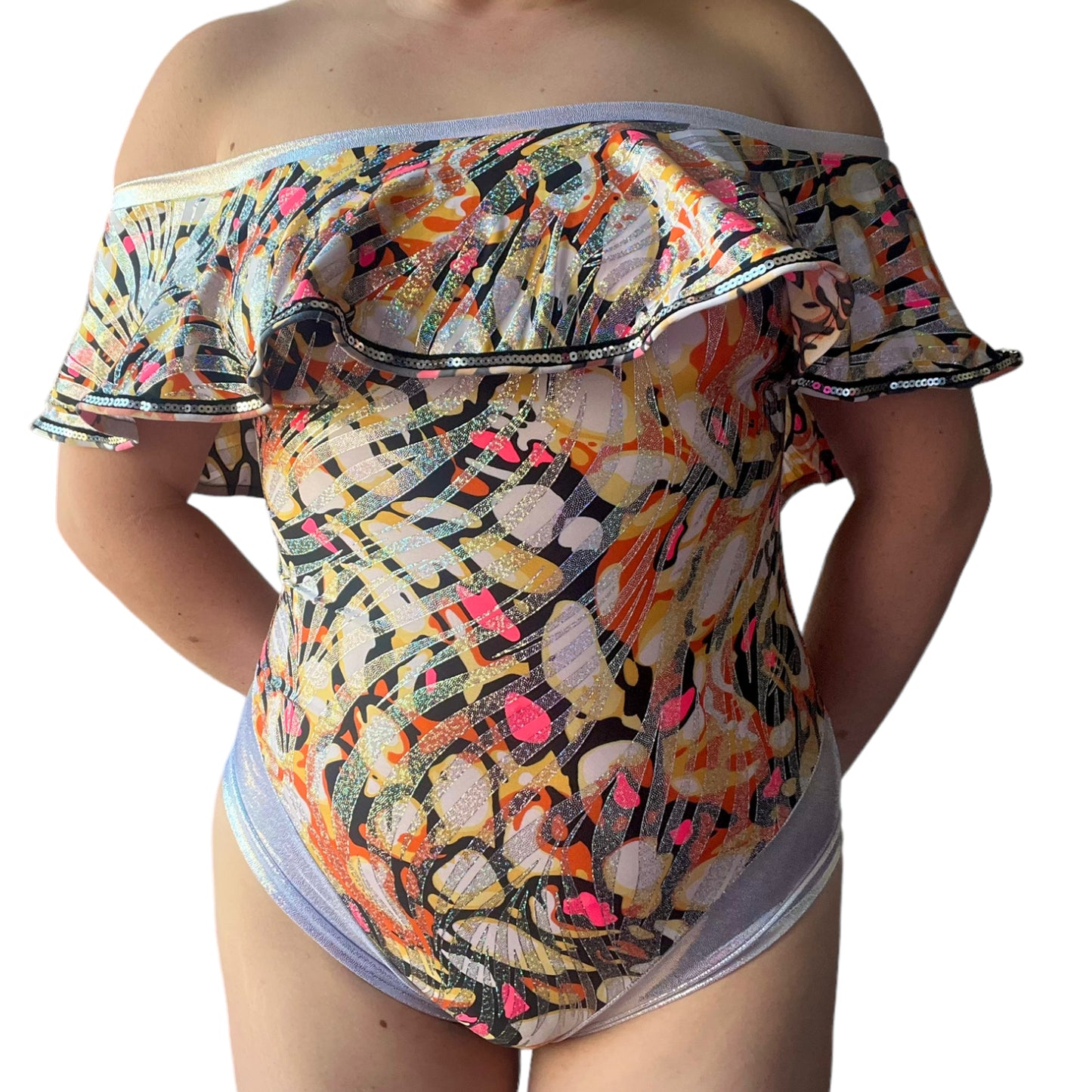 Orange Glitz Leotard