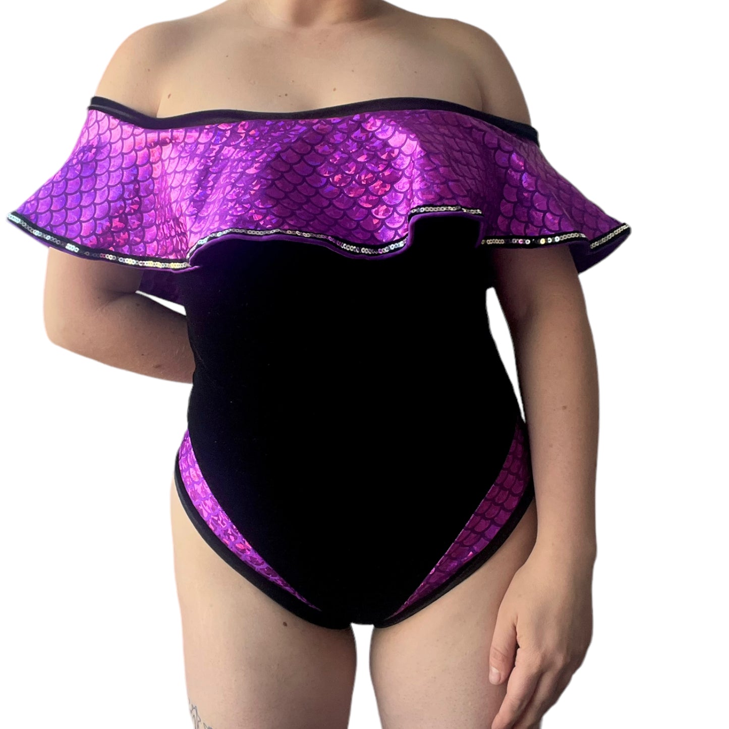 Saucy Siren Leotard - Purple