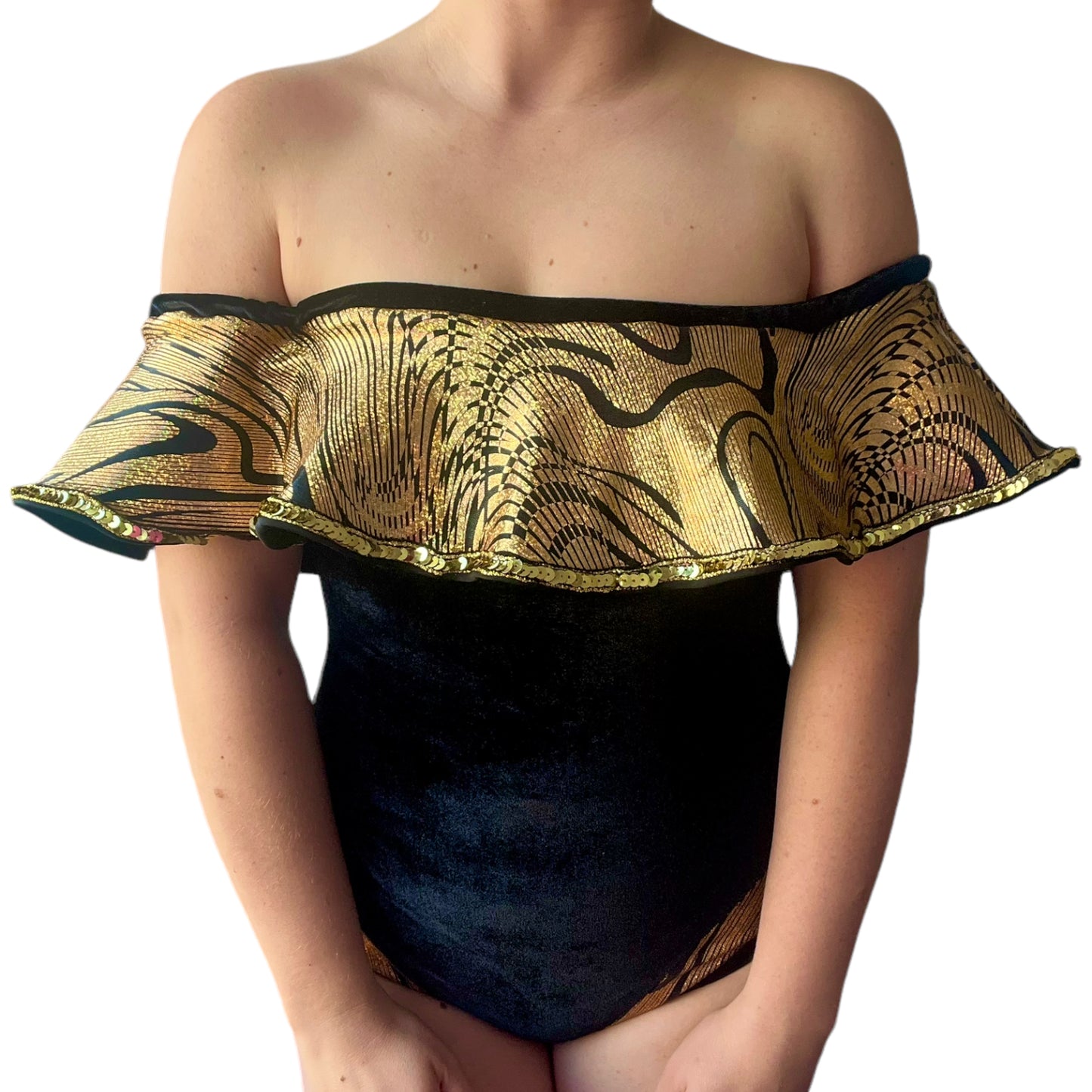 Golden Velvet Leotard