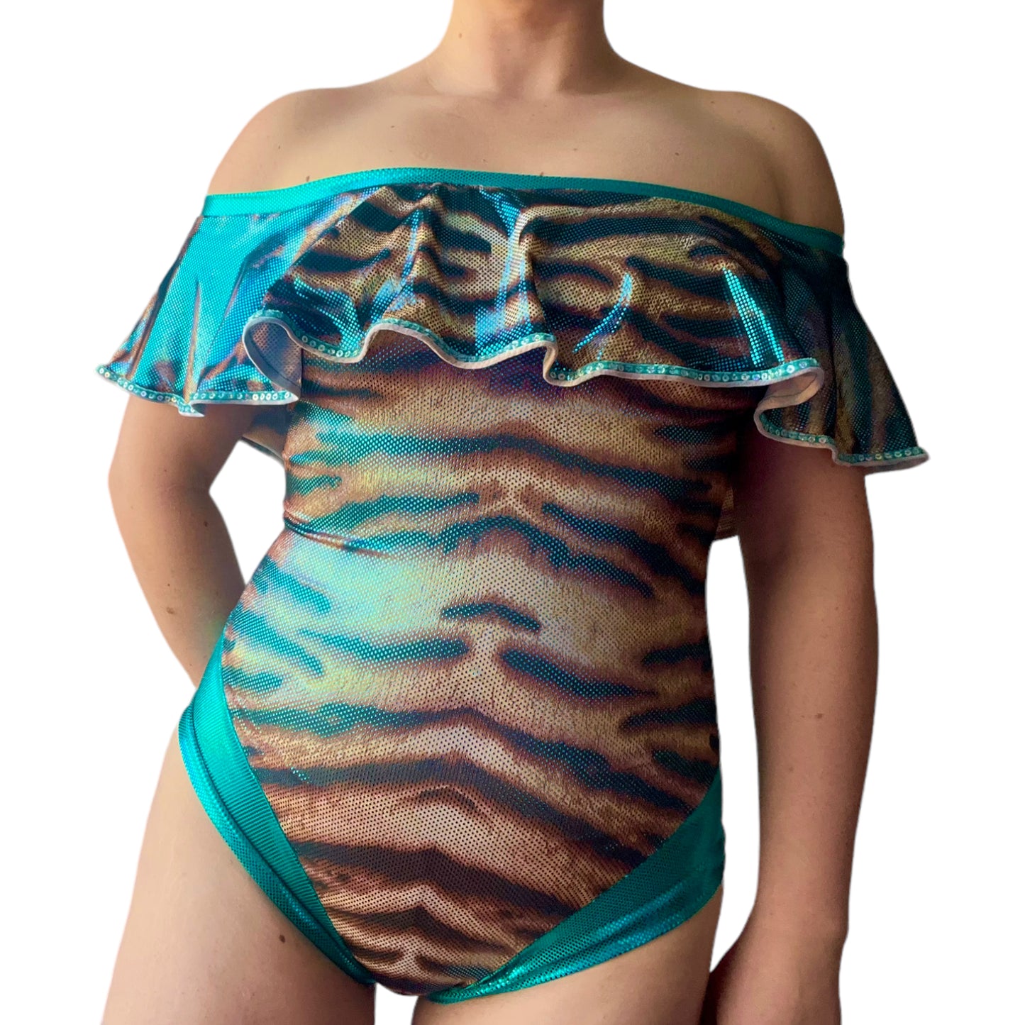 Sapphire Tiger Temptress Leotard