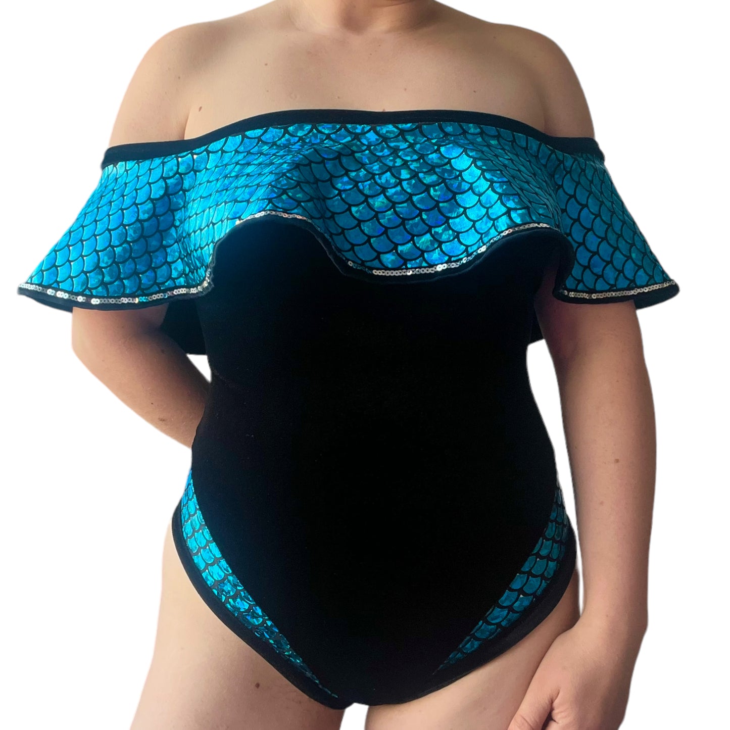 Saucy Siren Leotard - Blue