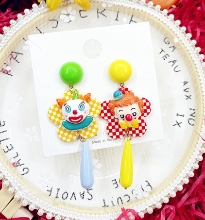 Clowning around earrings