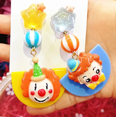 Clowning around earrings