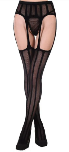 Sexy pattern fishnet suspender tights