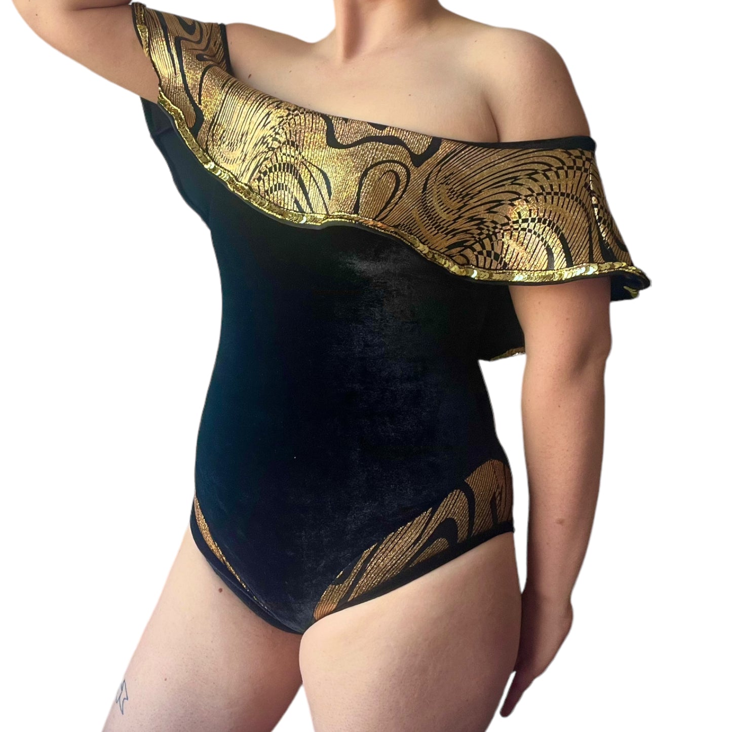 Golden Velvet Leotard