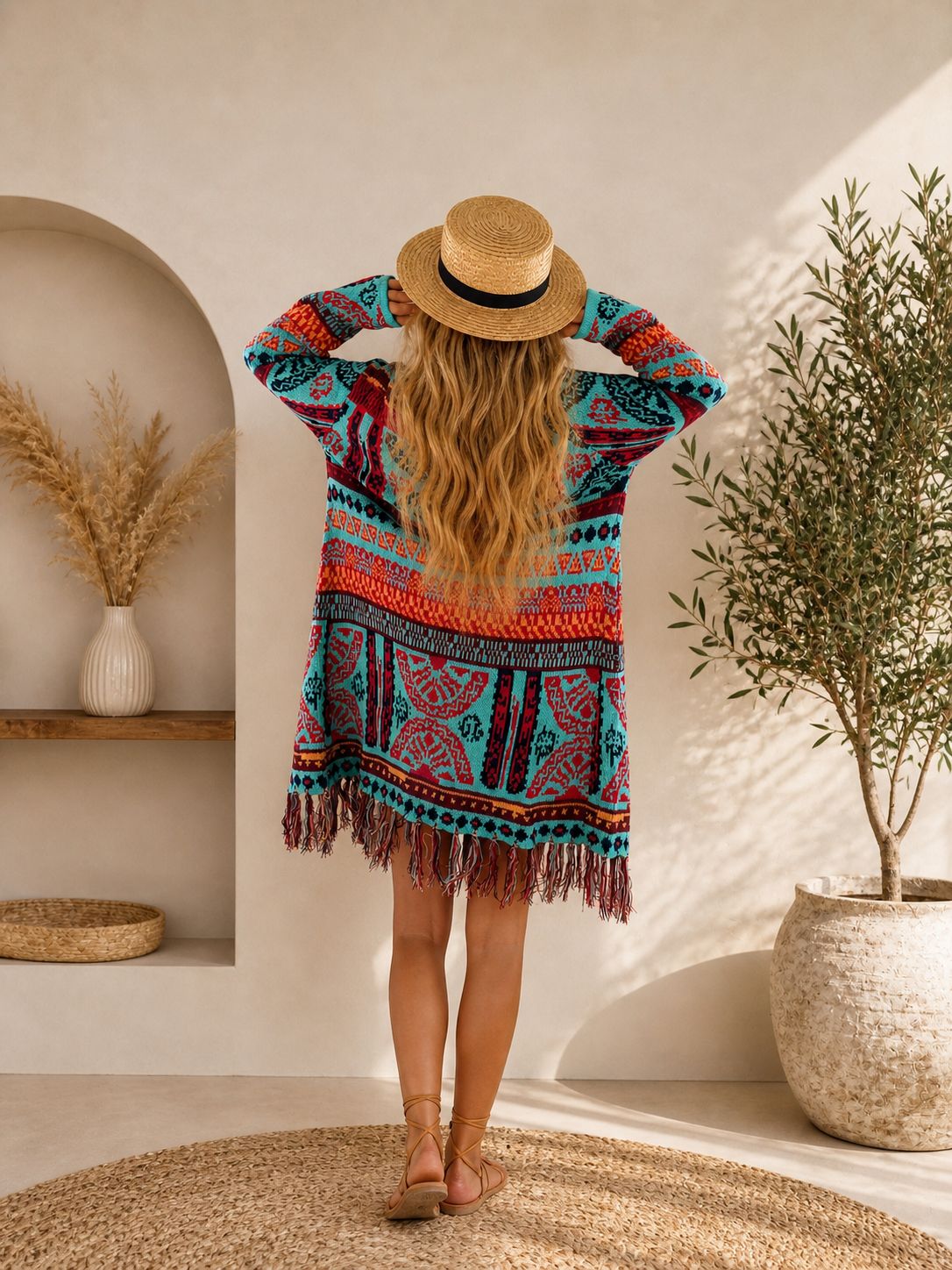 Hippy Chic Long Boho Cardigan