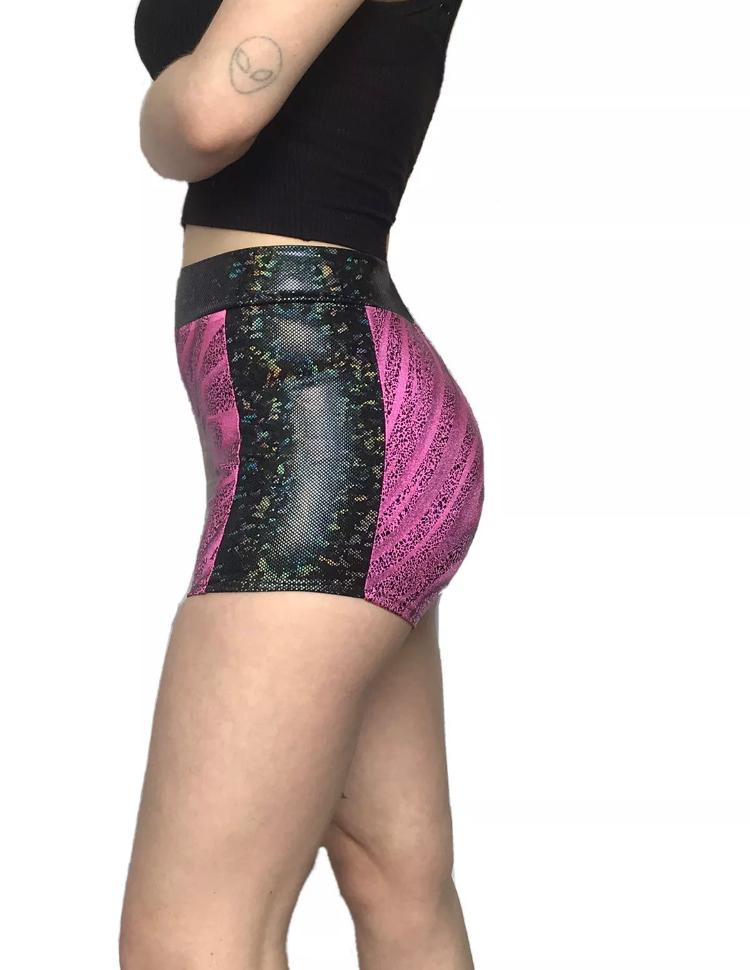 Ex Stock Pink Zebra Hotpants