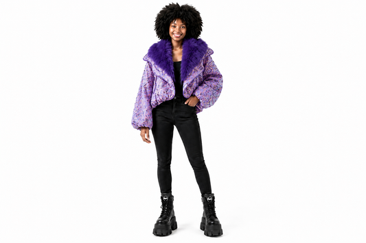 Disco Diva Coat - Luxe Lilac