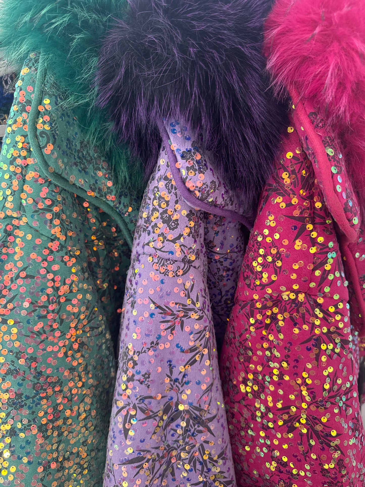 Disco Diva Coat - Emerald Green