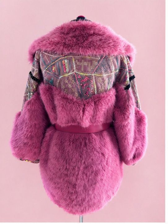 Star of the Show - Pink Luxury Fur Coat