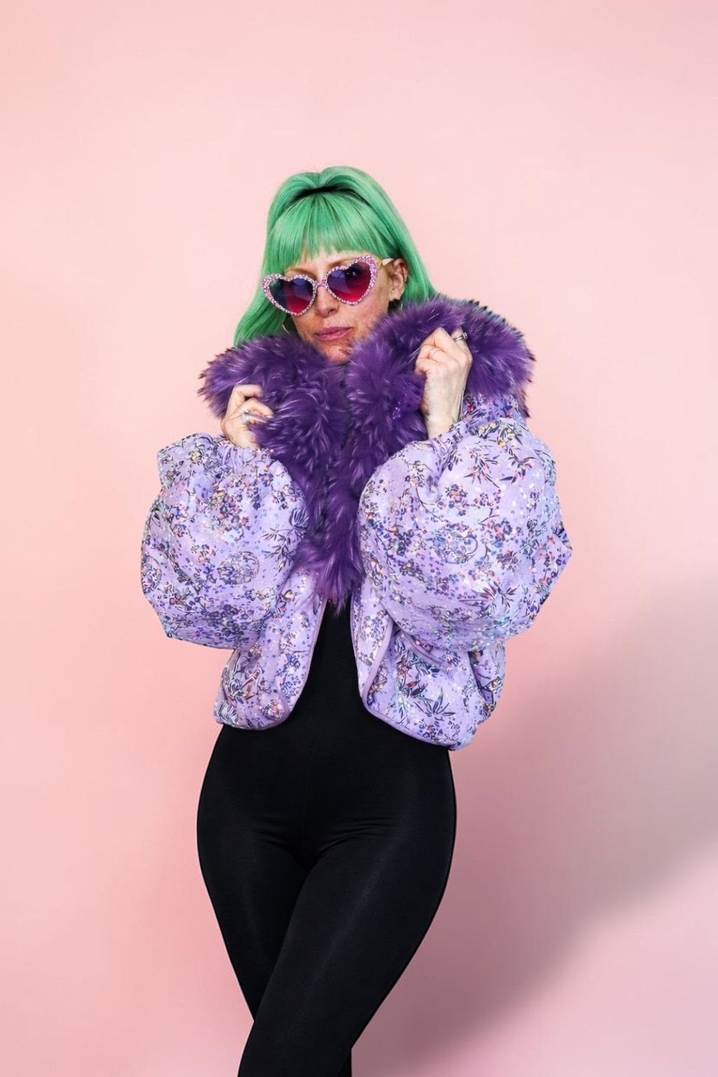 Disco Diva Coat - Emerald Green