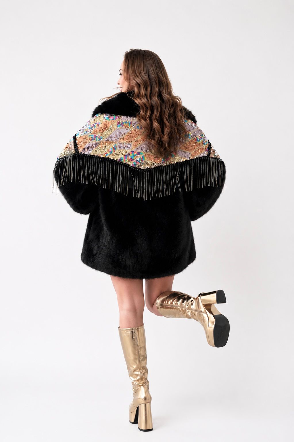 Star of the Show - Black Luxury Fur Coat