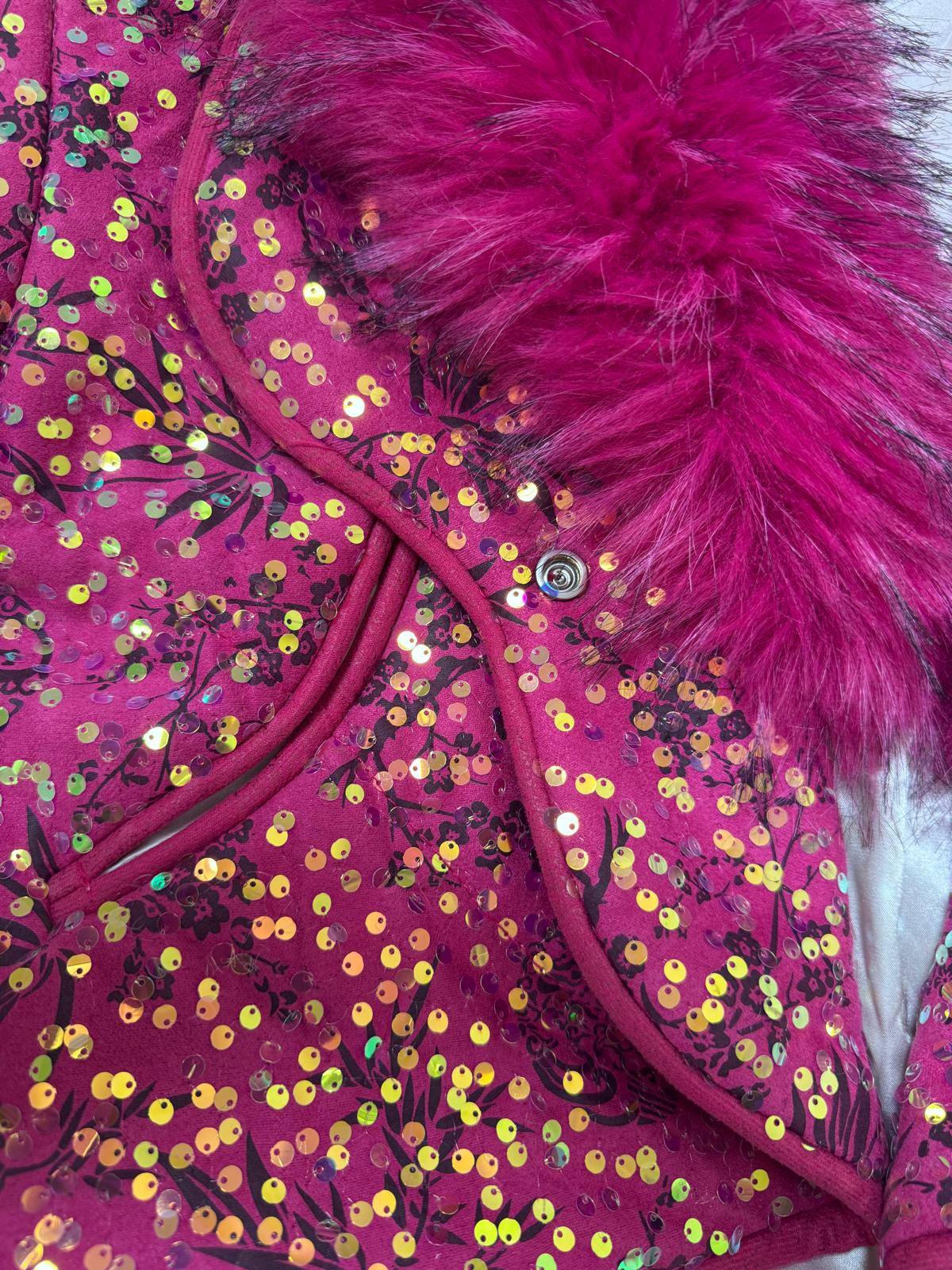 Disco Diva Coat - Hot Pink