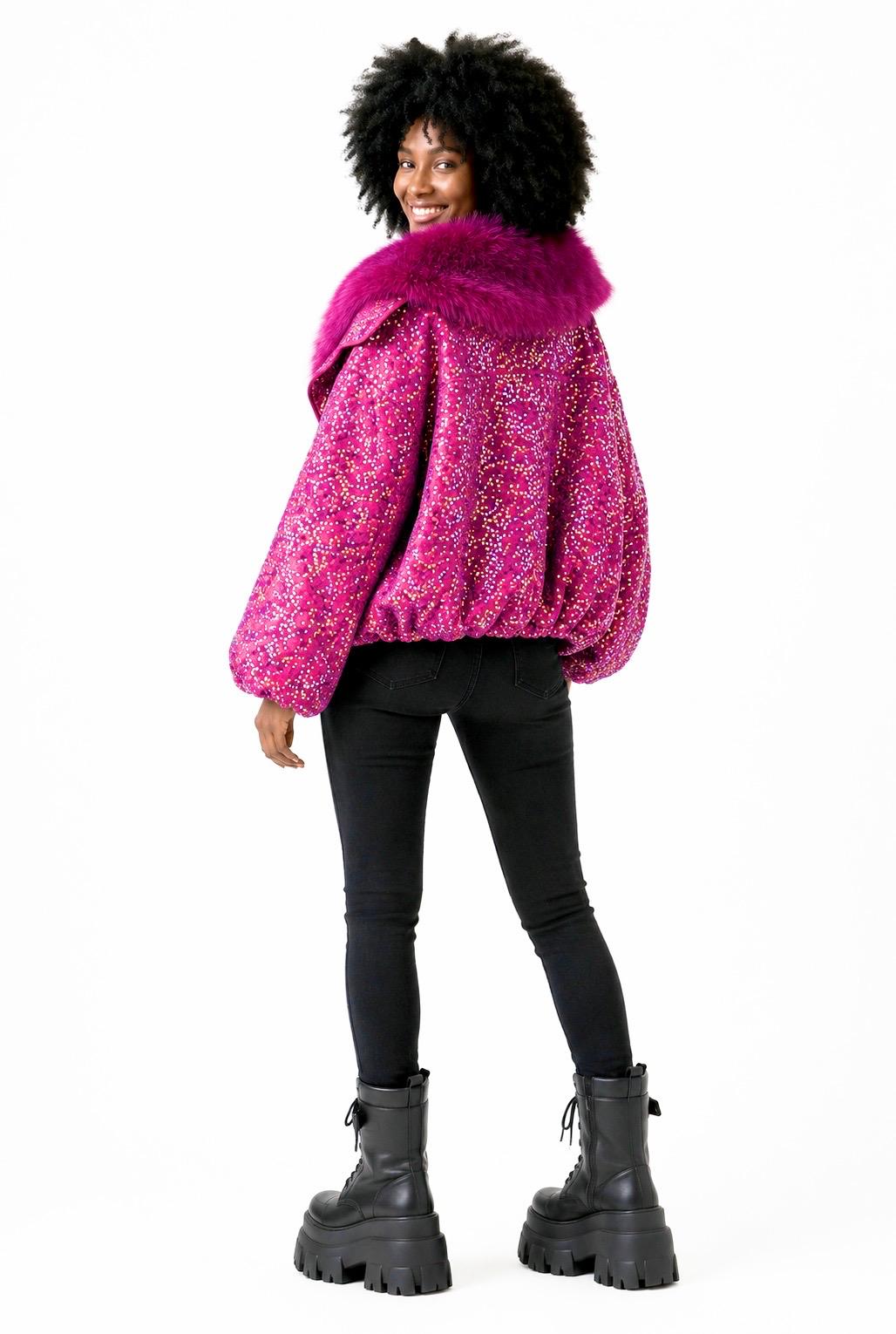 Disco Diva Coat - Hot Pink